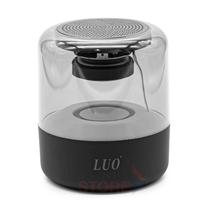 Caixa de Som Portatil Luo LU-137 com Bluetooth, Cartao TF, Aux e LED - Preto