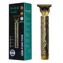 Barbeador / Aparador de Cabelo Waer Profess Hair WA-1950 / Recarregavel / 3W / 220-240V ~ 50/ 60HZ - Dourado