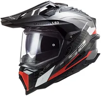 Capacete para Moto LS2 Explorer Carbon MX701 - Tamanho L (59-60) - Black/ Red
