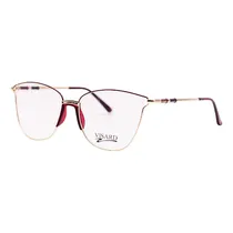 Armação para Óculos de Grau RX Visard FL6009 54-15-140 C4 - Dourado/Bordo