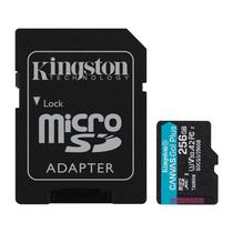 Cartao de Memoria Kingston Canvas Go Plus, 256GB, Micro SD, U3 V30, 170MB/s, SDCG3/256GB