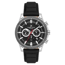 Relogio Analógico Masculino Daniel Klein DK.1.14006-1 Exclusive Gent / Pulseira de Couro - Preto/Prata