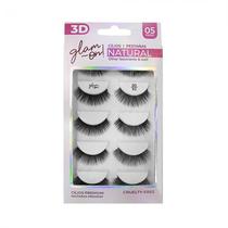 Set Cilios Posticos Glam On Natural 3D82 5 Pares