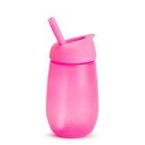 Munchkin Vaso Con Pajita de Silicona Simple Clean Rosa