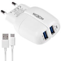 Carregador Moxom MX-HC48 2 USB + Cabo USB-C