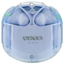 Fone de Ouvido Sem Fio Satellite AE-6215 - Transparente/Azul