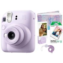 Fujifilm Camara Instax Mini 12 Holiday Bundle Plastico 2 Pilas AA Lilac Purple