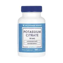 Potassium Citrate 99MG The Vitamin Shoppe 100 Cápsulas