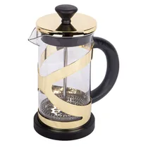 Cafeteira de Prensa Francesa Em Vidro e Aço Inoxidável 350ML