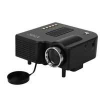 Mini Projetor LED Unic LCD / 480 Lumens / Av / USB / SD / 110-240V ~ 50/ 60HZ - Preto