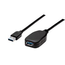 Cabo USB Extensor Manhattan 150712 / 5 Metros / 3.0 / 5GBPS - Preto