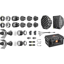Kit Luz LED de Vídeo Godox MS60BI Bi-Color - Preto