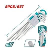 Kit de Llave Allen Hexagonal Total THT106192 9 Piezas