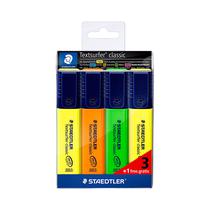 Marcador Staedtler Textsurfer Classic Inkjet Safe 364-s WP4P 3 + 1 Unidades