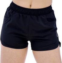 Short Joog Poliester Preto Feminino