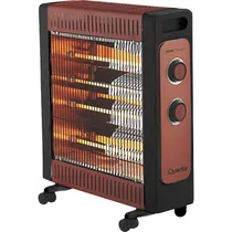 Estufa Elétrica Quartzo Quanta Heat Master QTEEC220 2200 W 110V - Vermelho/Preto