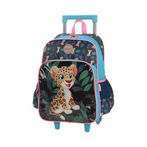 Mochila Con Ruedas UP4YOU Petit Leopardo IC39382UP Verde