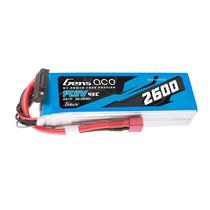 Gens Ace 14.8V 2600MAH 45C 4S G-Tech Lipo Deans Plug