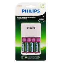 Carregador de Pilha Philips SCB2445NB/97 2450MAH 4 Pilhas