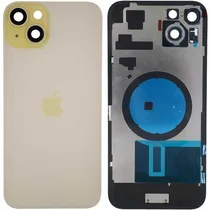 Tapa Trasera iPhone 15 Plus Amarillo Con Lente