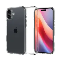 Estuche Protector Spigen Ultra Hybrid para iPhone 16 ACS08197 Crystal Clear
