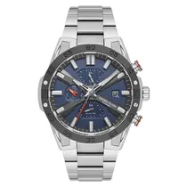Relogio Analógico Masculino Daniel Klein DK.1.13974-3 Exclusive Gent / Pulseira de Aço Inoxidável - Prata/Preto/Azul