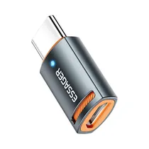 Adaptador Essager ES-OTG17 Micro A USB-C Gris