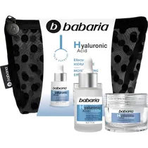 Kit Cuidado Facial Babaria Efeito Hidratante Ácido Hialurônico - 3 Peças