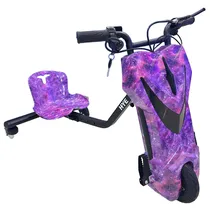 Triciclo Eletrico Hye TR02 / Bluetooth / Speaker / LED / 8.5" - Roxo Galaxy