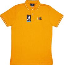 Outlet Camiseta Polo Psycho Bunny B6K964 Masculina - Laranja