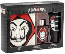 Kit Perfume La Casa de Papel Edt 100ML + Shower Gel 150ML + Bolsa - Masculino