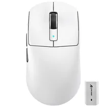 Mouse Gamer Attack Shark R6 Wireless / Bluetooth - Branco
