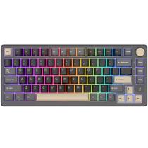 Teclado Mecanico Royal Kludge M75 75% Linear Wireless Switch Silver - Phantom