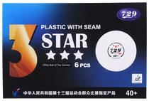 Bola para Ping Pong 3 Star A019 With Seam (6 Unidades)