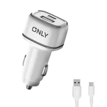 Carregador 12V Only MODS-504 Tipo C / 4.8A / 2 USB-C / Branco
