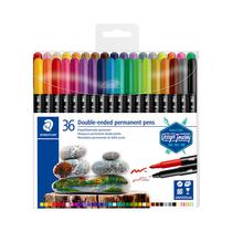 Marcador Staedtler Double-Ended Permanent Pens 3187 TB36 36 Unidades