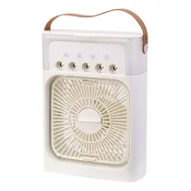 Mini Ventilador JJ-623 - 10W - 6" - com Umidificador - USB Tipo C - Branco