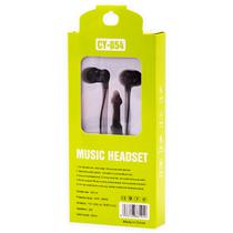 Fone de Ouvido com Fio CY-054 Music Headset Aux 3.5MM - Preto