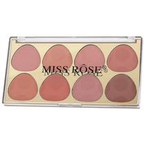 Paleta de Blush Miss Rose 7004-016N 8 Colores