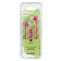 Fones de Ouvido Coby CE-103 - 3.5MM - com Microfone - Rosa