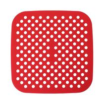 Molde Cuadrado de Silicona para Air Fryer AF-6545 19 CM Rojo