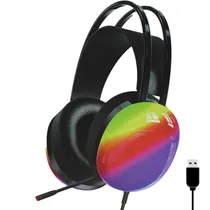Headset USB RGB Satellite Gaming AE-303 - Preto