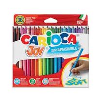 Carioca Marcador Joy Superwashable Caja Carton 36COLORES Rojo