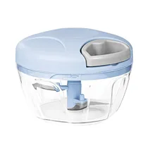 Mini Processador de Alimentos Manual S354 com 3 Laminas / 500ML - Azul