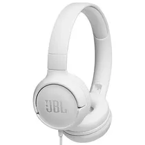 Fone de Ouvido Wired JBL T500 Micrófono/1.18M/3.5MM - White (Caixa Feia)