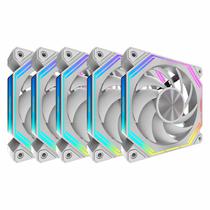 Cooler Fan para Gabinete Darkflash INF34 120MM Argb+PWM 5 Em 1 - Branco