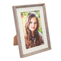 Porta-Retrato Natural 10X15CM - Creme e Madeira