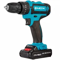 Parafusadeira Mox MO-TE80 de 550 Watts Recarregável - Preta/Azul