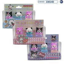 Selos Infantis Sanrio - Kuromi Cartoon Seal Set - 3 Unidades - F0598