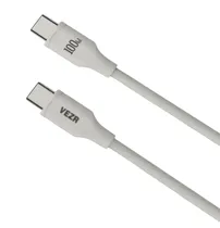 Cable de Datos Vezr VD09 Mfi Type-C To Lightning 30W PD 12.M Silicona White